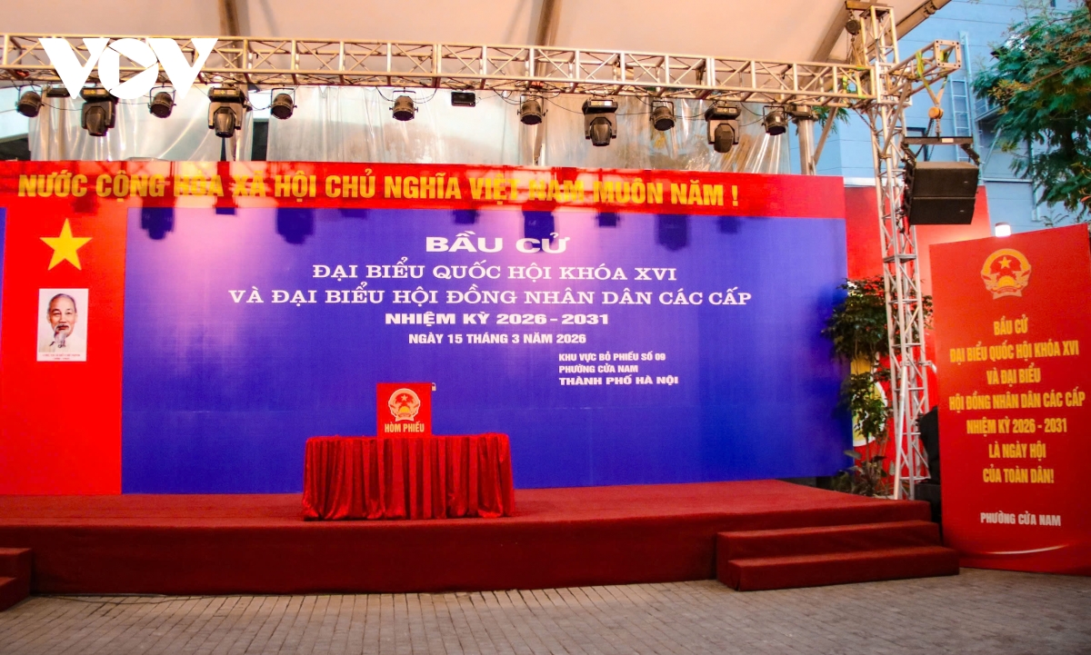 khong gian lich su ha noi ruc ro co hoa truoc ngay bau cu hinh anh 17