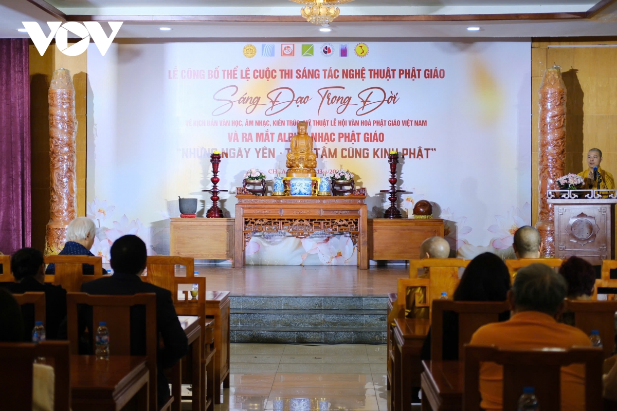 phat dong cuoc thi sang tac nghe thuat phat giao, lan toa gia tri nhan van hinh anh 1