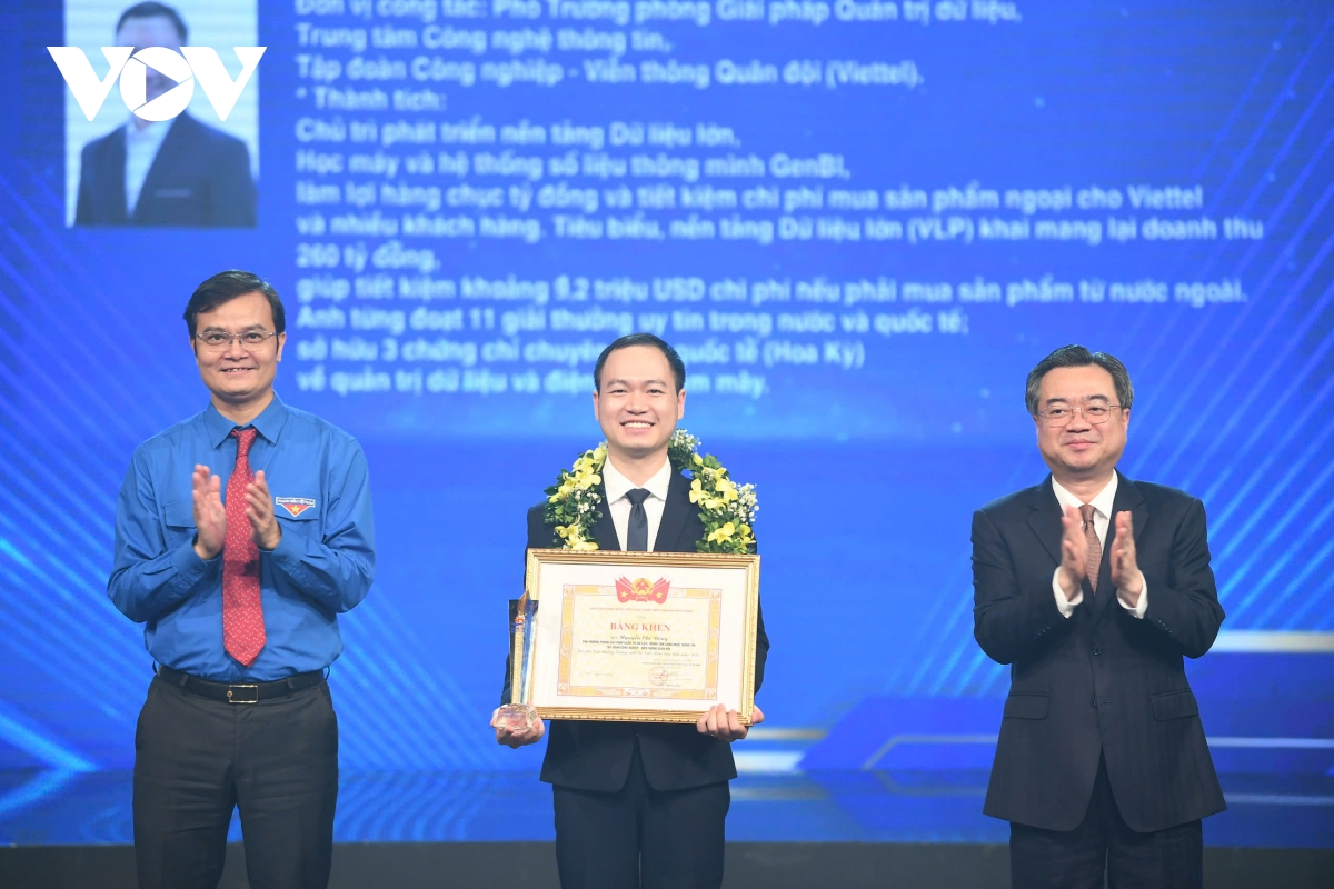 Dong chi nguyen thanh nghi du le trao giai thuong guong mat tre viet nam tieu bieu hinh anh 6