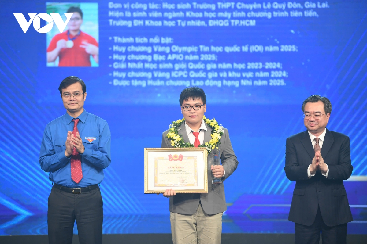 Dong chi nguyen thanh nghi du le trao giai thuong guong mat tre viet nam tieu bieu hinh anh 7