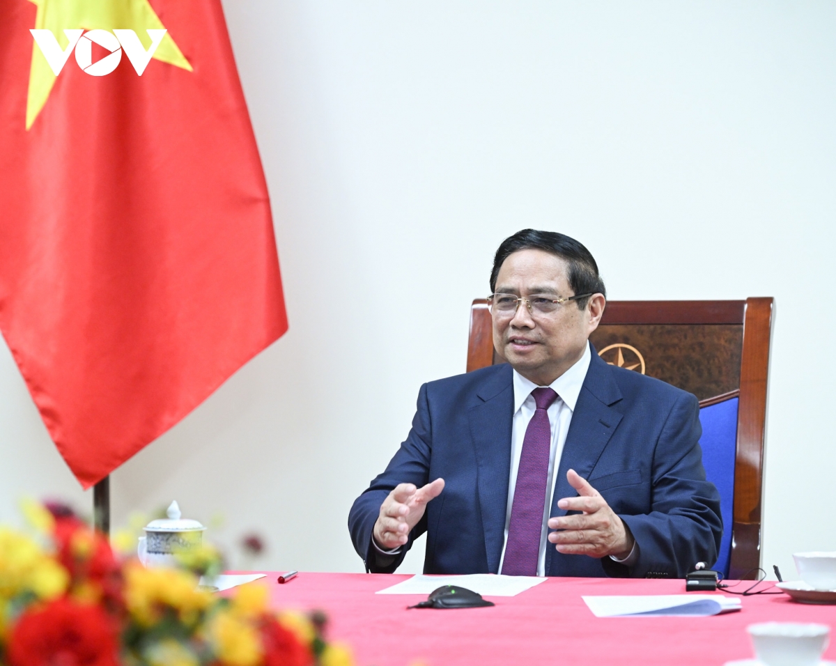 thu tuong pham minh chinh dien dam voi thu tuong algeria hinh anh 1