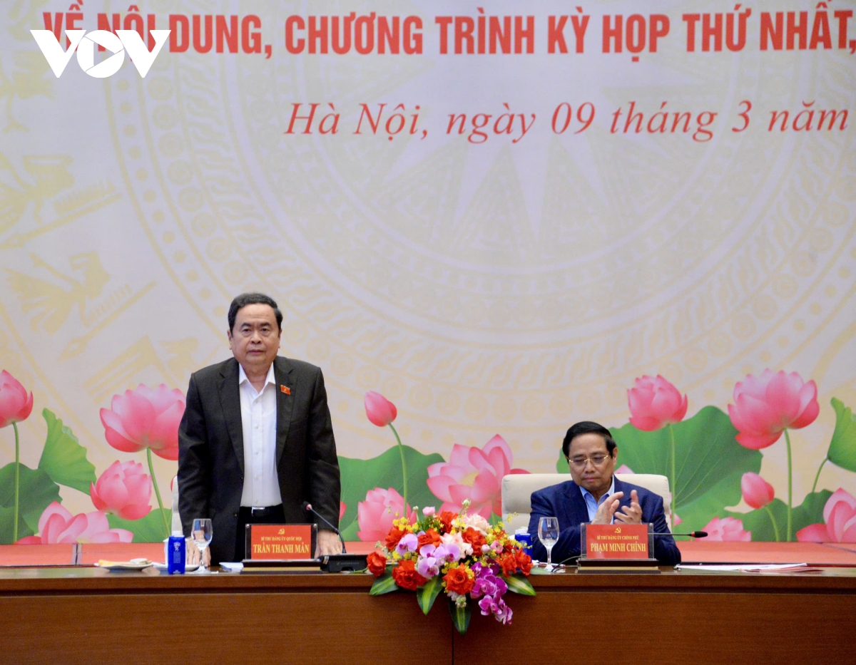 Ban Thường vụ Quốc hội, Chính phủ họp về chương trình Kỳ họp thứ Nhất khóa XVI