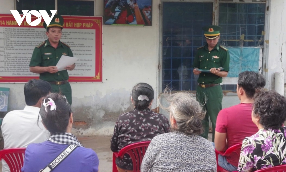 Bộ đội Biên phòng Vĩnh Long tích cực tuyên truyền công tác bầu cử