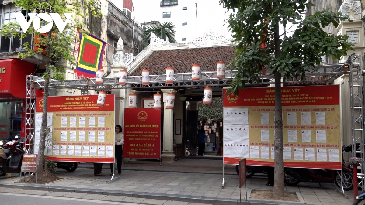 Di tích lịch sử ở phường Hoàn Kiếm, Hà Nội trở thành điểm bỏ phiếu bầu cử