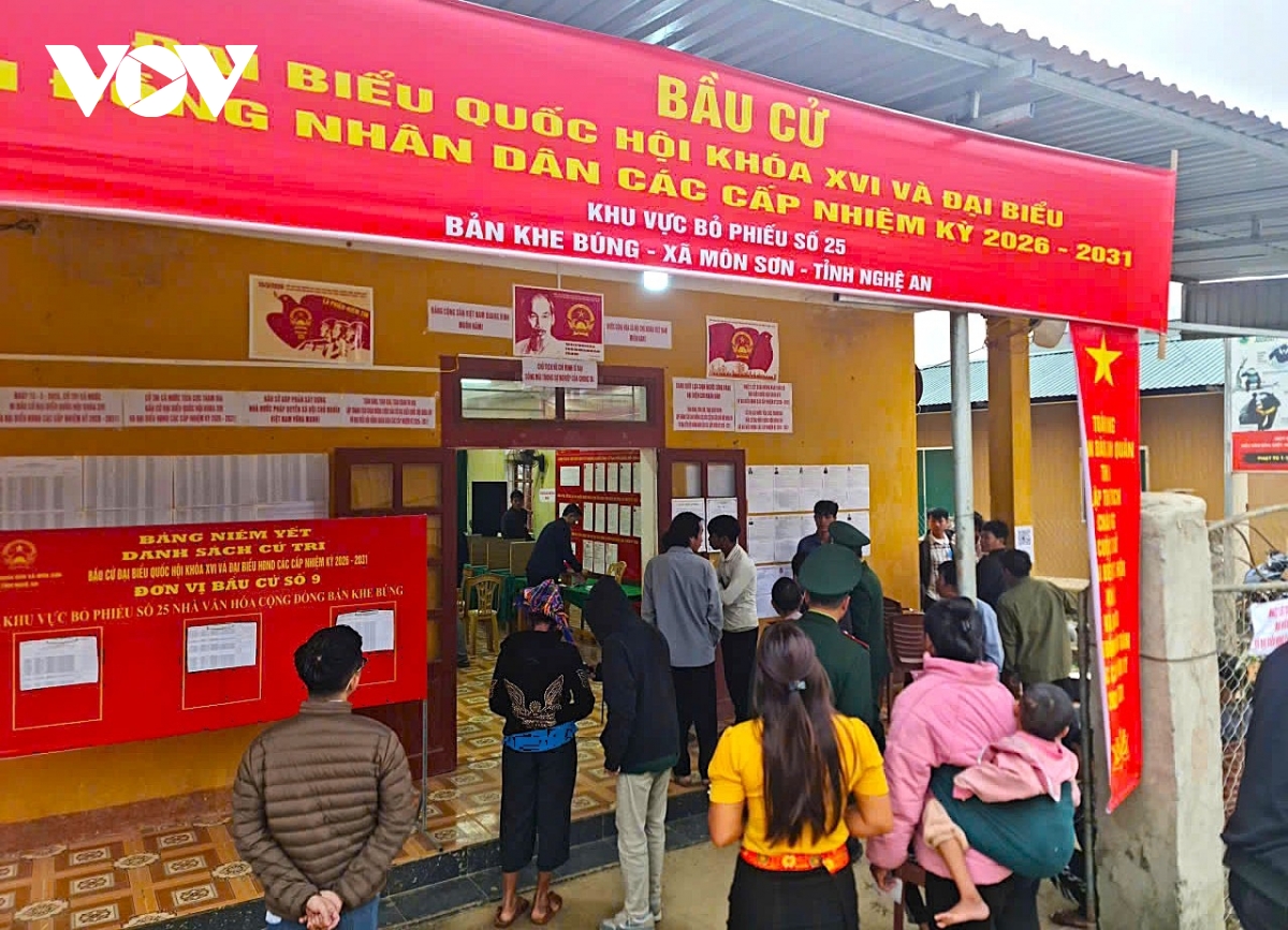 nghe an co ty le cu tri bo phieu cao nhat cac nhiem ky bau cu gan day hinh anh 1