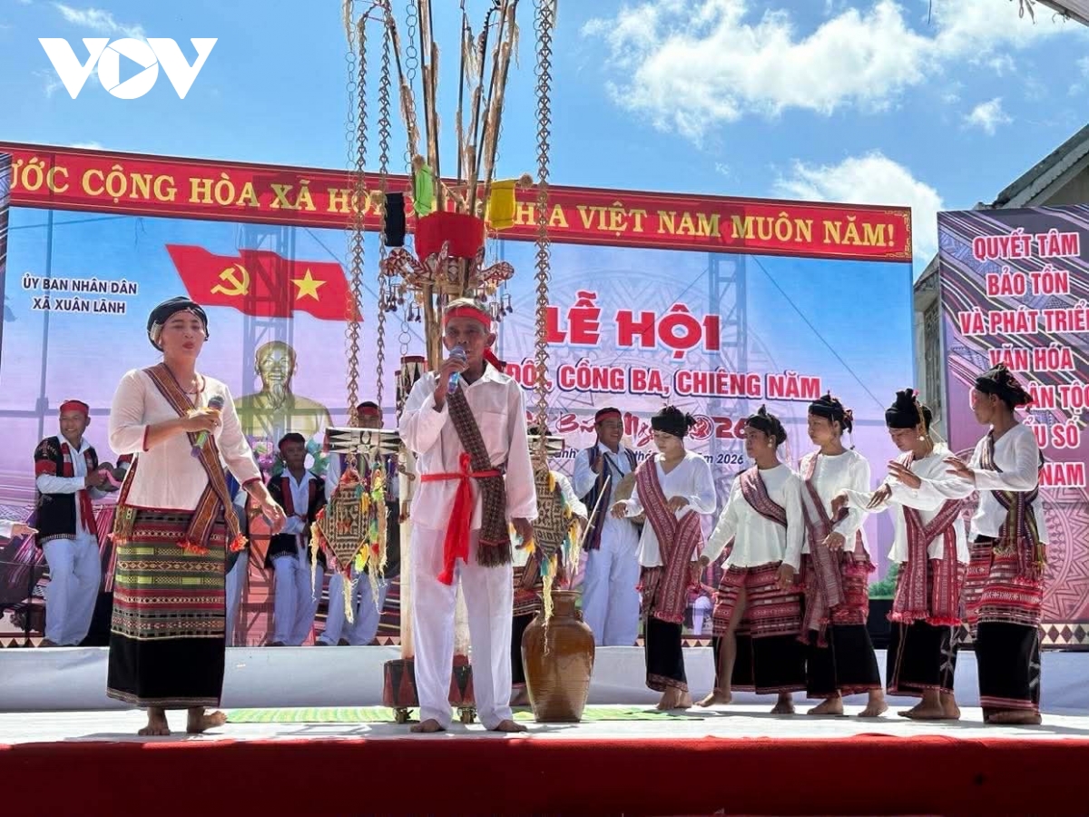 Đặc sắc Lễ hội Trống Đôi - Cồng Ba - Chiêng Năm của người Chăm và Ba Na ở Đắk Lắk