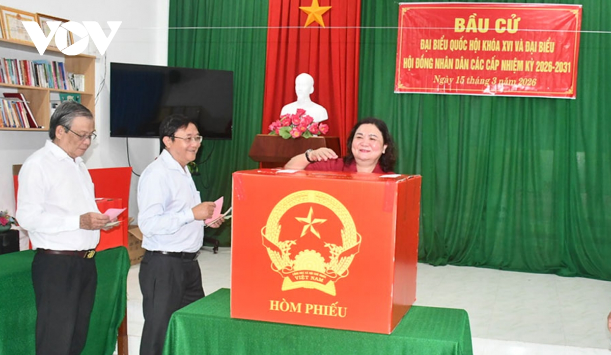 Vĩnh Long: Bầu cử an toàn, tỷ lệ cử tri gần tuyệt đối, củng cố niềm tin