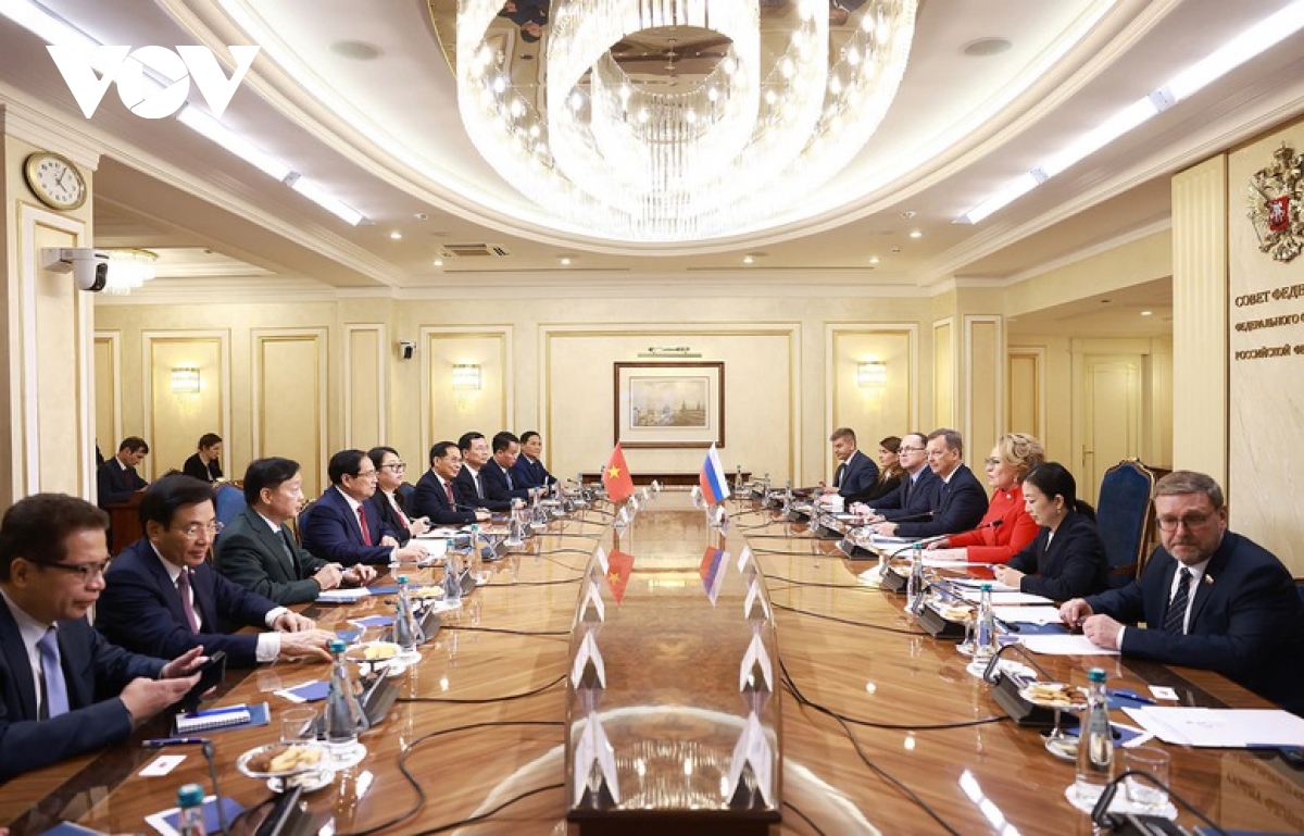 Thủ tướng Chính phủ Phạm Minh Chính hội kiến Chủ tịch Hội đồng Liên bang Nga