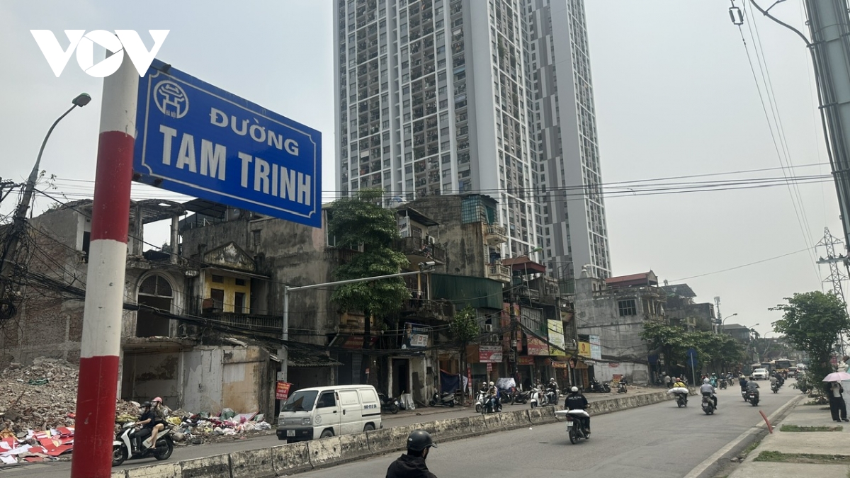 vuong giai phong mat bang, du an duong tam trinh, ha noi i ach keo dai hinh anh 1