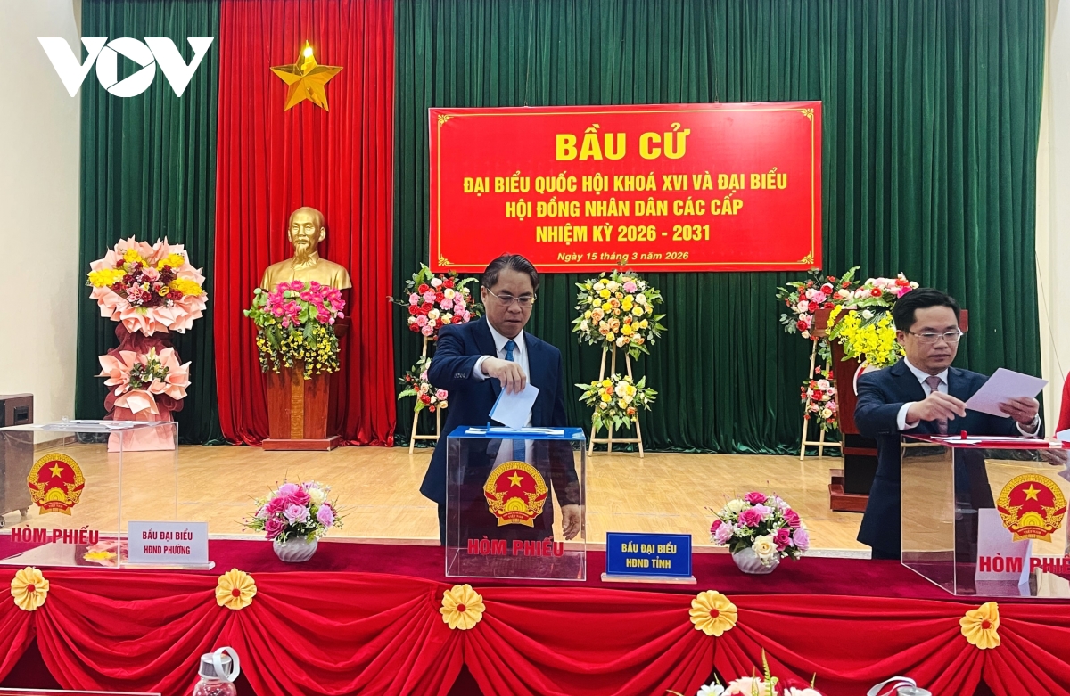 hon 99 cu tri tai cao bang va lang son da hoan thanh bo phieu bau cu hinh anh 1