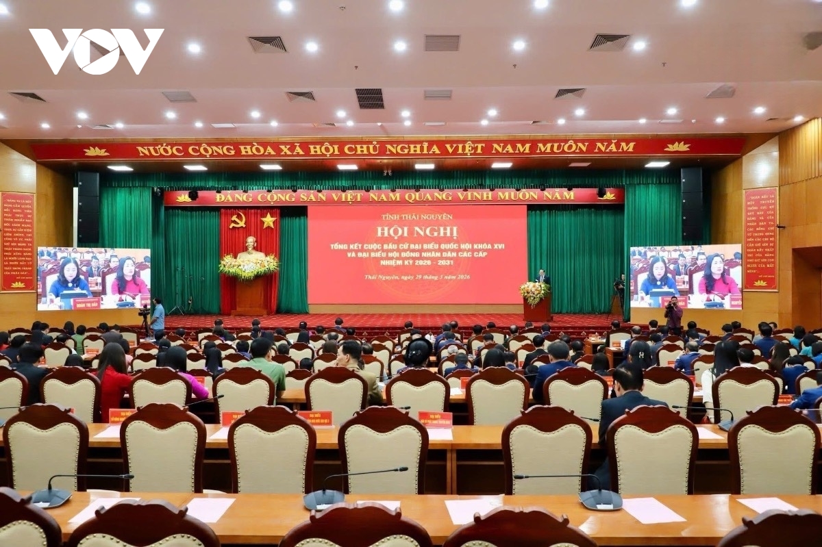 Dai tuong phan van giang du tong ket cong tac bau cu tai thai nguyen hinh anh 1