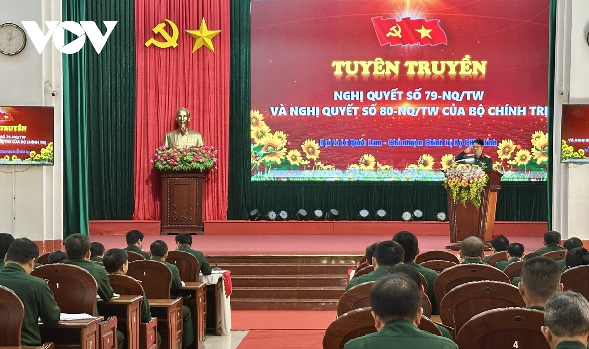 Lực lượng vũ trang Đắk Lắk học tập, quán triệt Nghị quyết Đại hội XIV