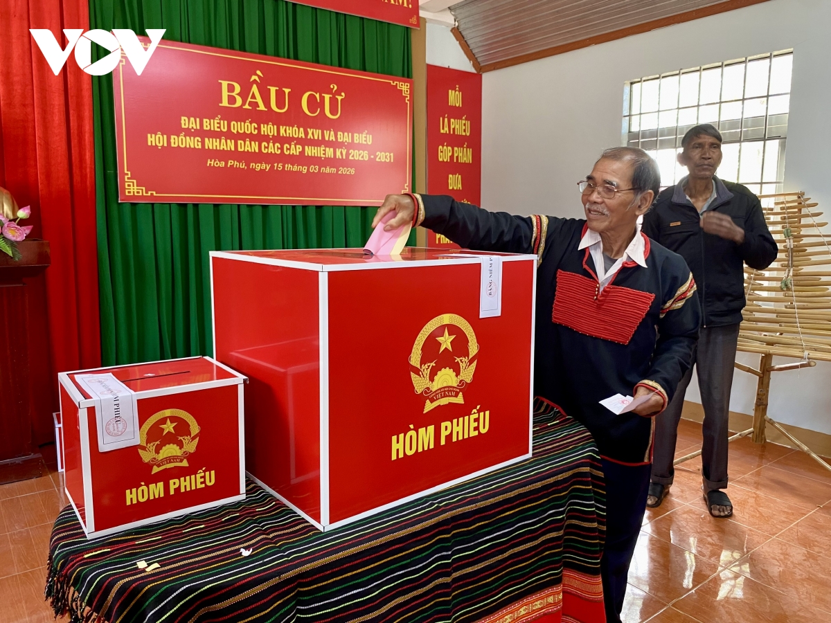 Bầu cử Quốc hội và HĐND tại Tây Nguyên – Nam Trung Bộ diễn ra an toàn, trật tự