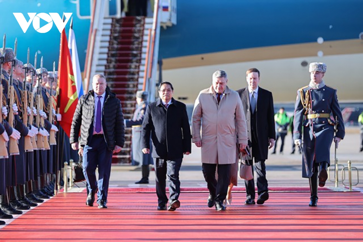 thu tuong pham minh chinh den moscow bat dau tham chinh thuc lien bang nga hinh anh 1