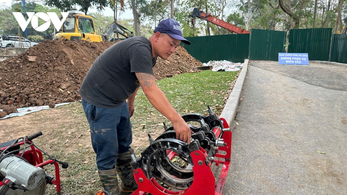 Day nhanh tien do thi cong tram bom ho dieu hoa giua cong vien thong nhat hinh anh 8