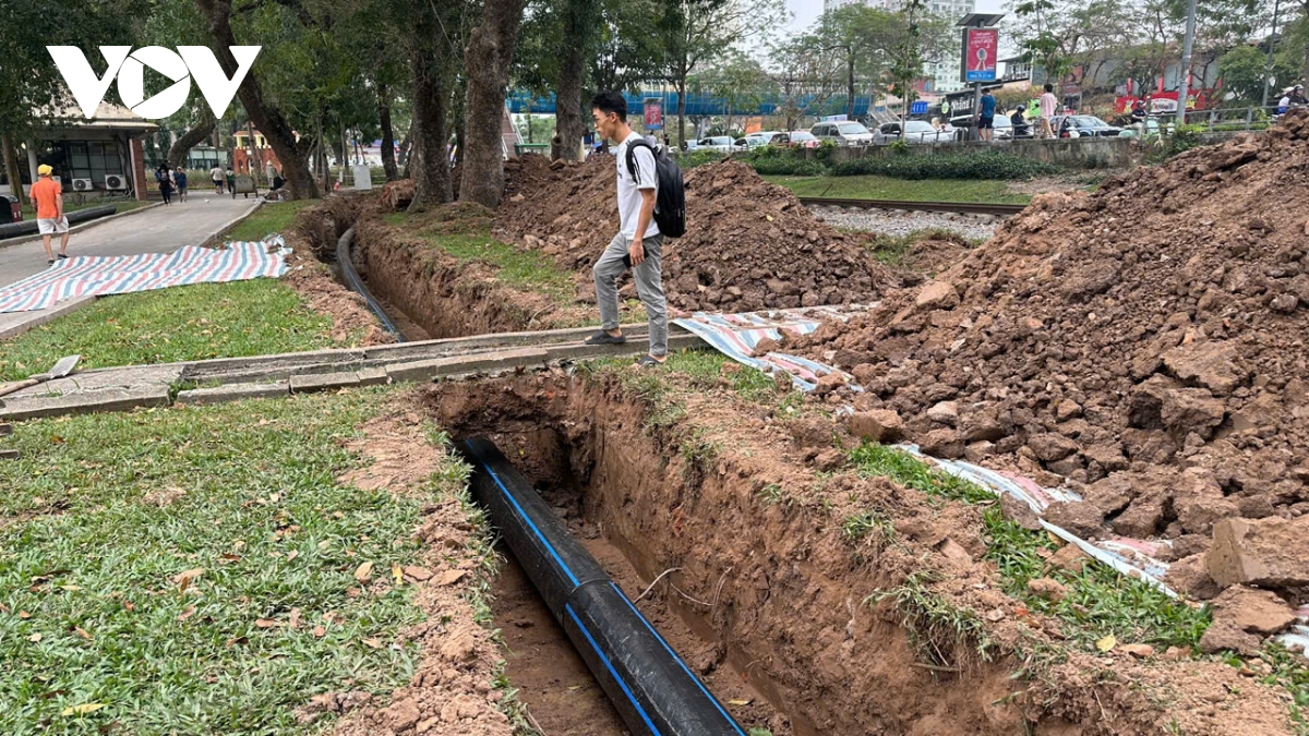 Day nhanh tien do thi cong tram bom ho dieu hoa giua cong vien thong nhat hinh anh 10