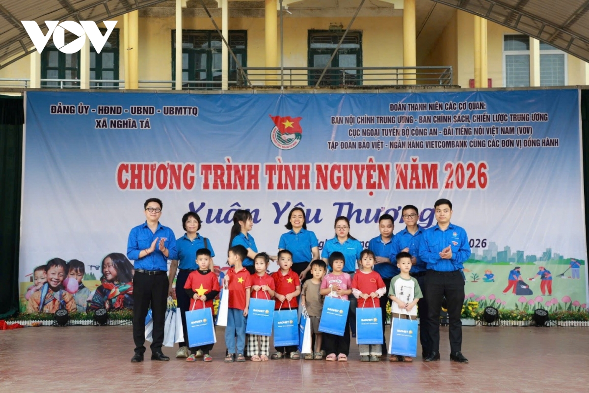 Tuổi trẻ các cơ quan Trung ương mang “Xuân Yêu thương” về Nghĩa Tá