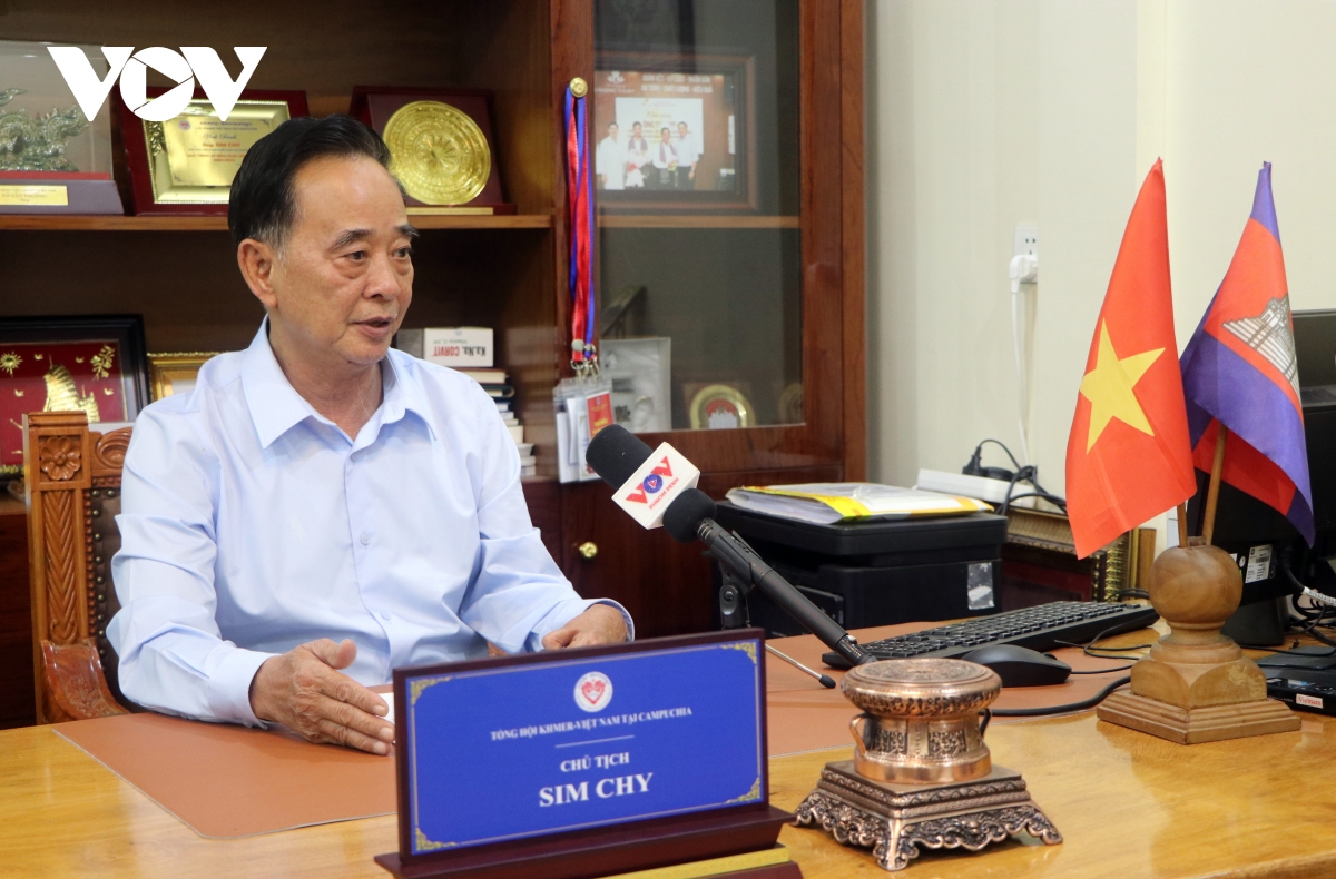  Ông Sim Chy, Chủ tịch Hội Khmer – Việt Nam tại Campuchia 