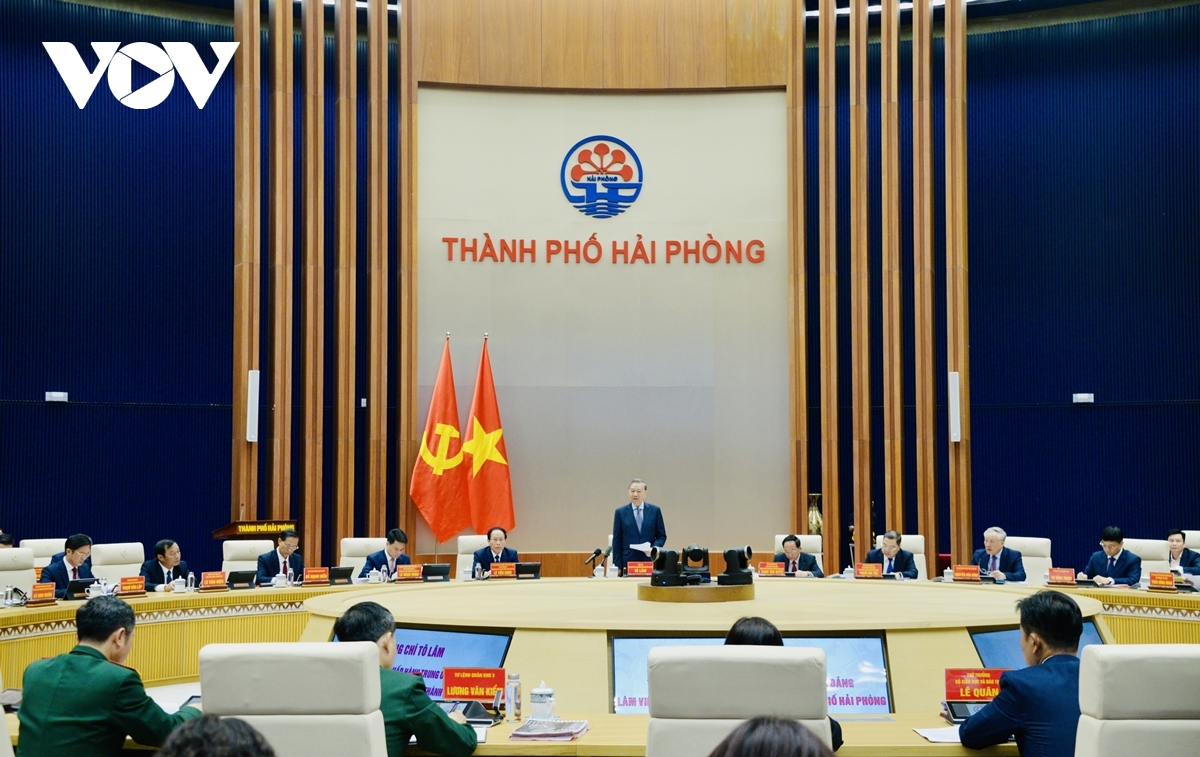 Tổng Bí thư: Hải Phòng phải tạo đột phá phát triển công nghiệp hiện đại