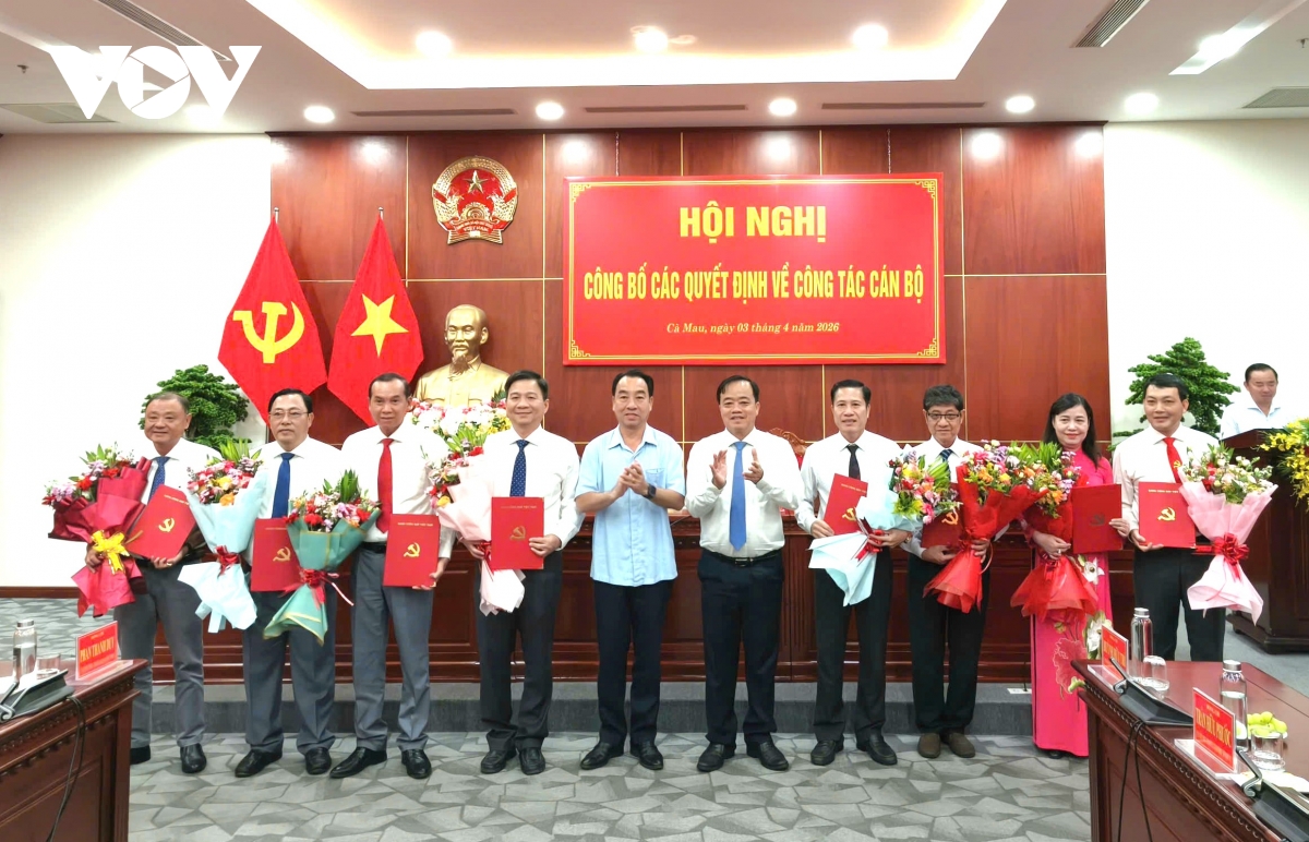 ca mau dieu dong, bo nhiem nhieu can bo hinh anh 1