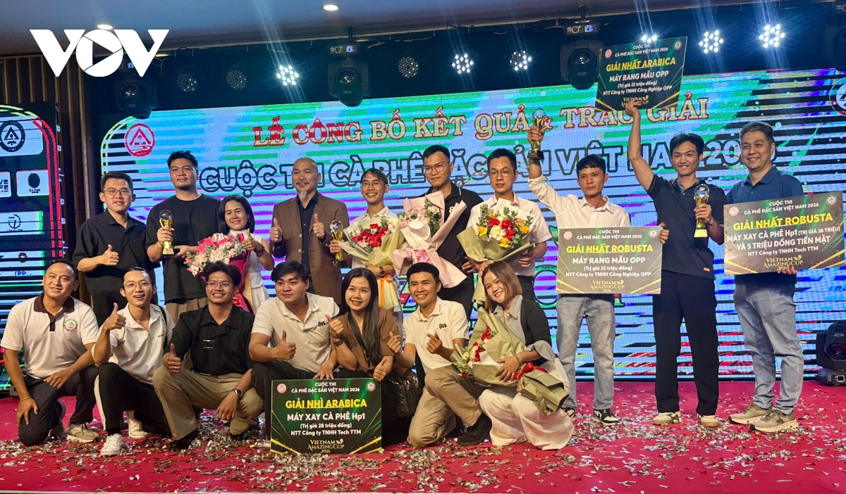 trao giai ca phe dac san viet nam 2026 lam Dong thang lon hinh anh 3