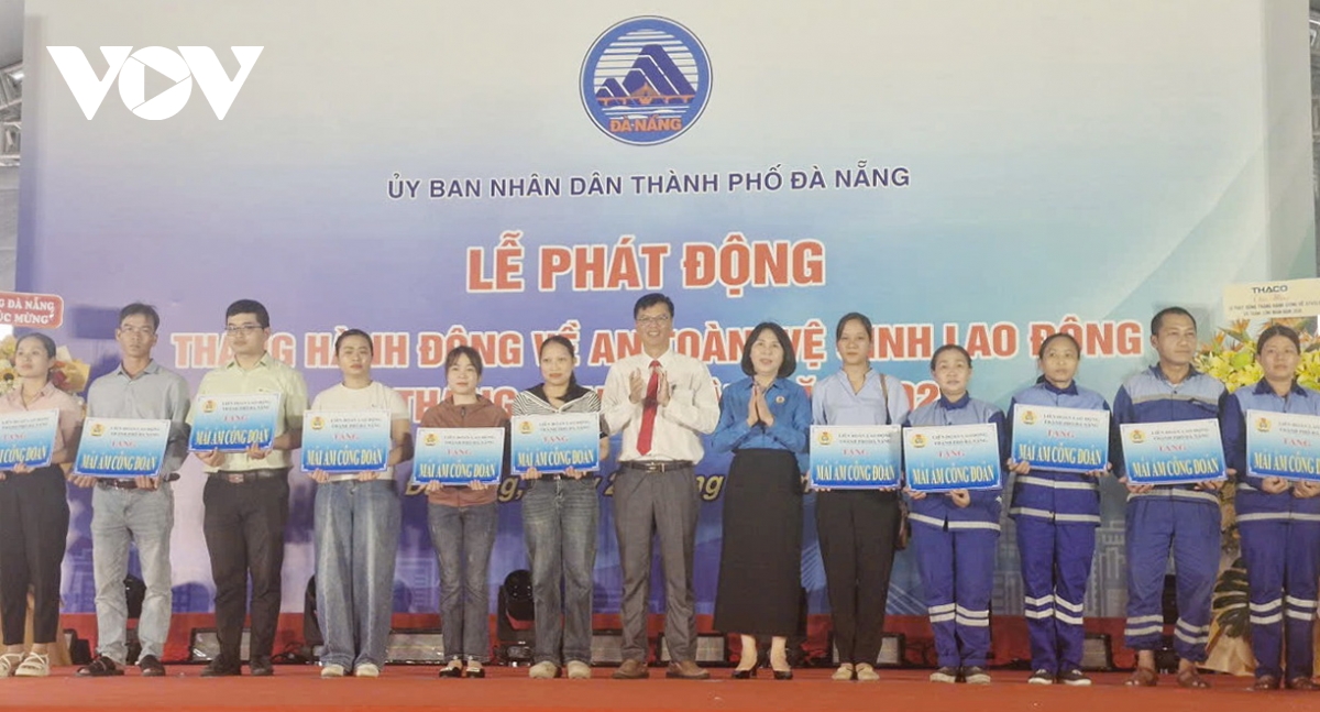 Da nang phat dong thang hanh dong ve an toan, ve sinh lao dong va thang cong nhan hinh anh 2
