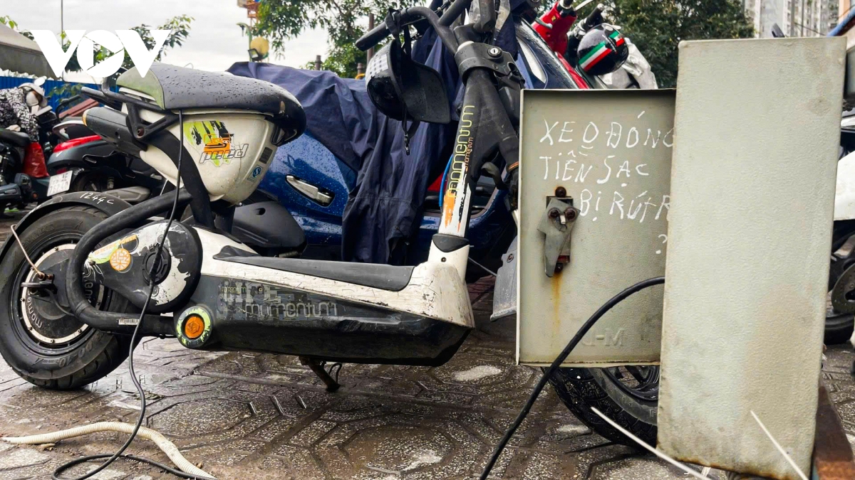 nhieu chung cu o ha noi van lung tung bo tri cho sac xe dien an toan hinh anh 10