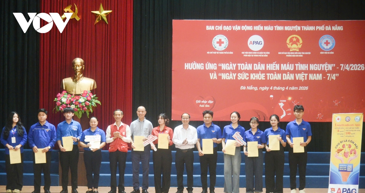 Da nang to chuc le phat dong huong ung ngay toan dan hien mau tinh nguyen hinh anh 3