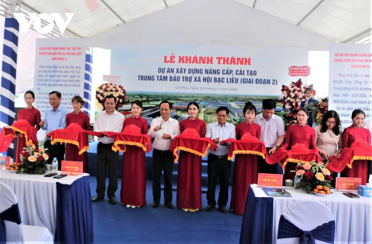 ca mau khoi cong cau 500 ty va khanh thanh trung tam bao tro xa hoi hinh anh 1