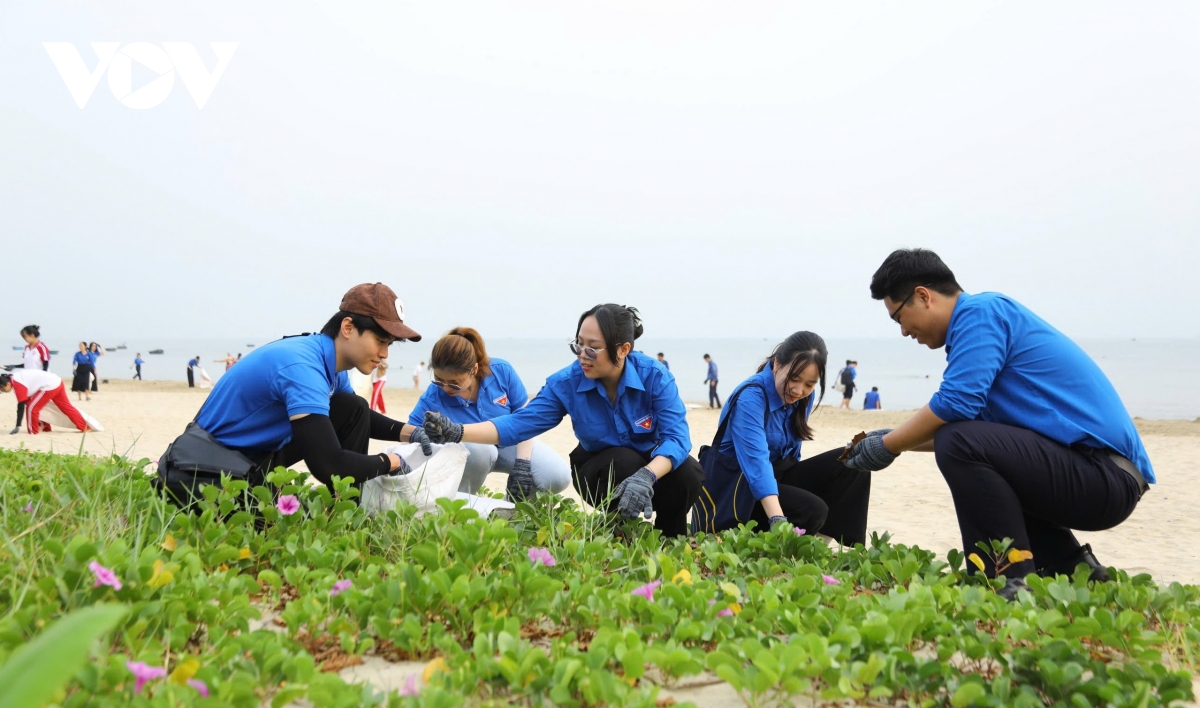 tuoi tre Da nang chung tay lam sach bai bien hinh anh 5