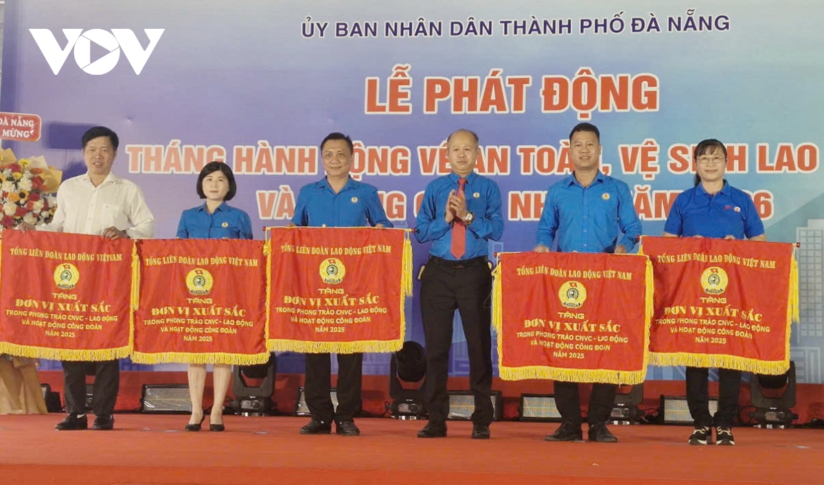 Da nang phat dong thang hanh dong ve an toan, ve sinh lao dong va thang cong nhan hinh anh 4