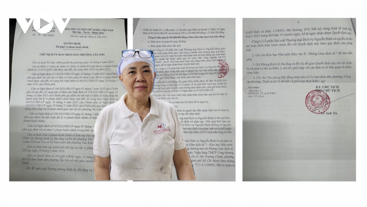 co so san xuat bun 70m o tp.hcm bi xu phat 552 trieu dong vi xa thai hinh anh 1