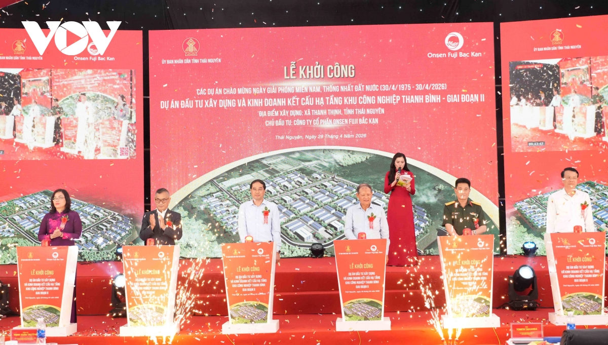 Thái Nguyên đồng loạt khởi công 10 dự án tổng vốn hơn 8.200 tỉ đồng