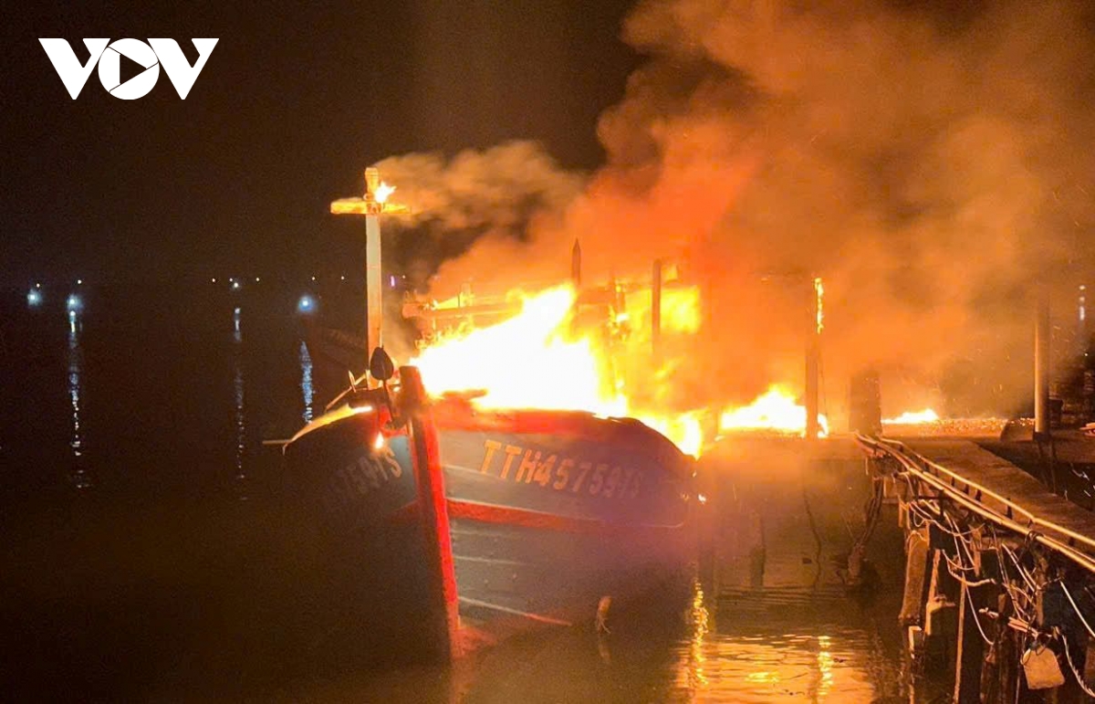 tau ca chay rui trong dem hinh anh 1