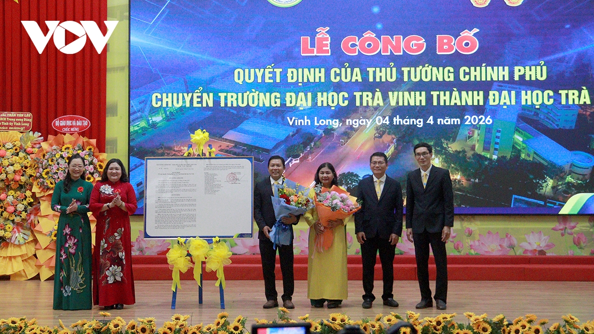 Dai hoc tra vinh chinh thuc thuoc he thong giao duc dai hoc viet nam hinh anh 1