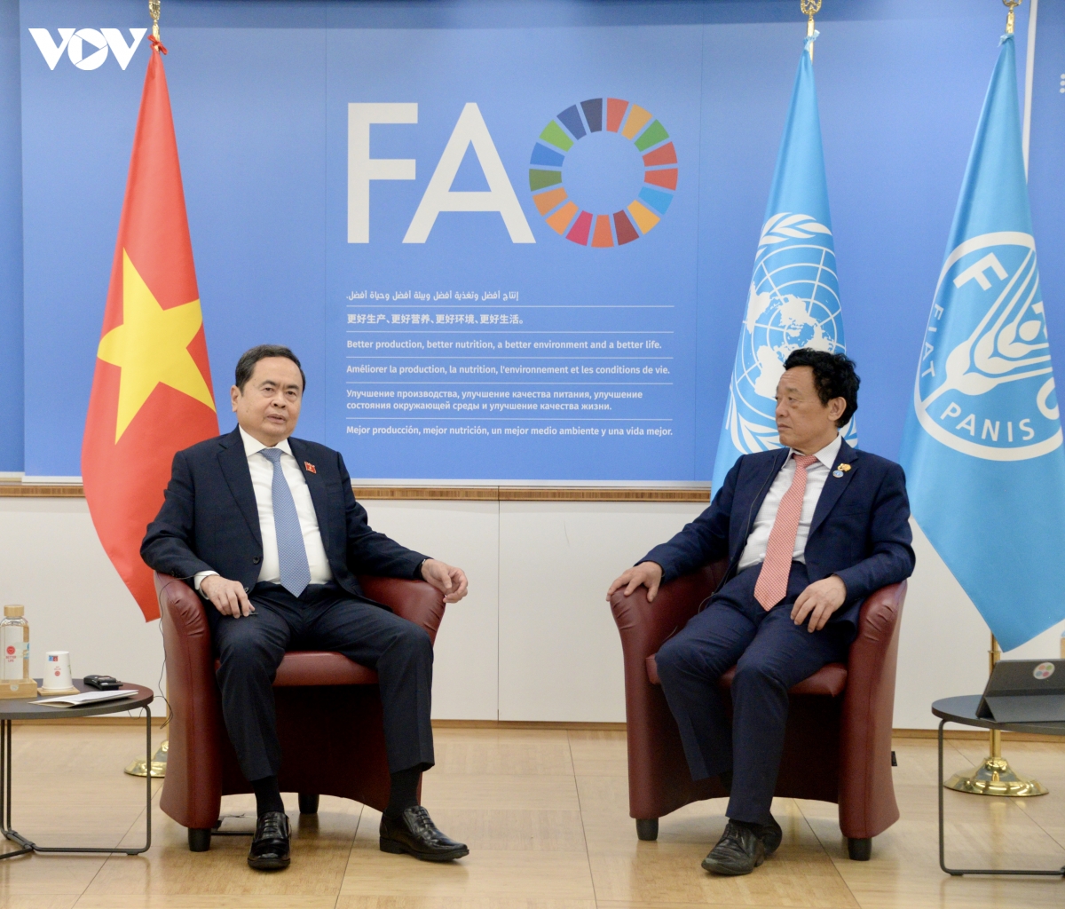Chủ tịch Quốc hội gặp Tổng Giám đốc FAO