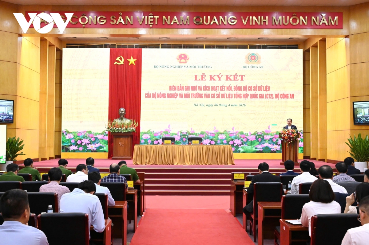 Dong bo nen tang du lieu so nganh nong nghiep va moi truong hinh anh 1