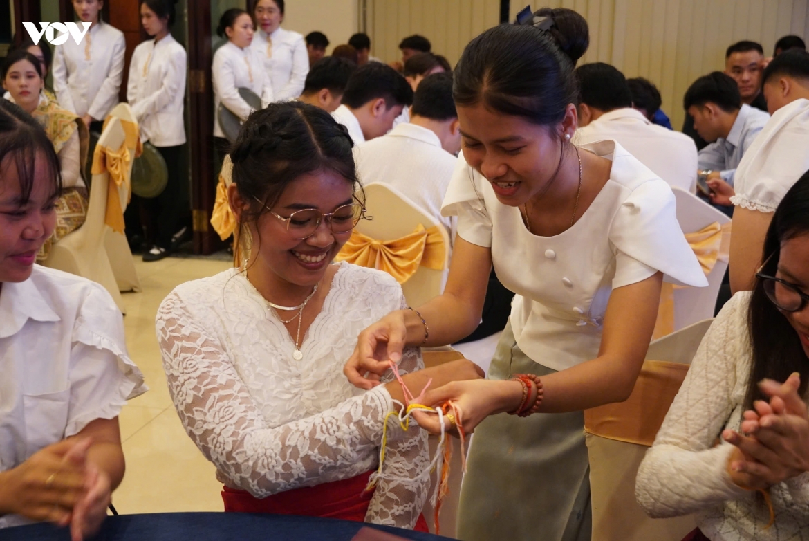 Sinh viên Lào, Campuchia đón Tết cổ truyền ấm áp tại TP.HCM
