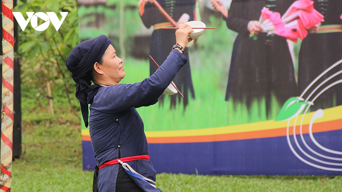 ron rang khong gian giao luu hat then, dan tinh cua dan toc tay tai ha noi hinh anh 10