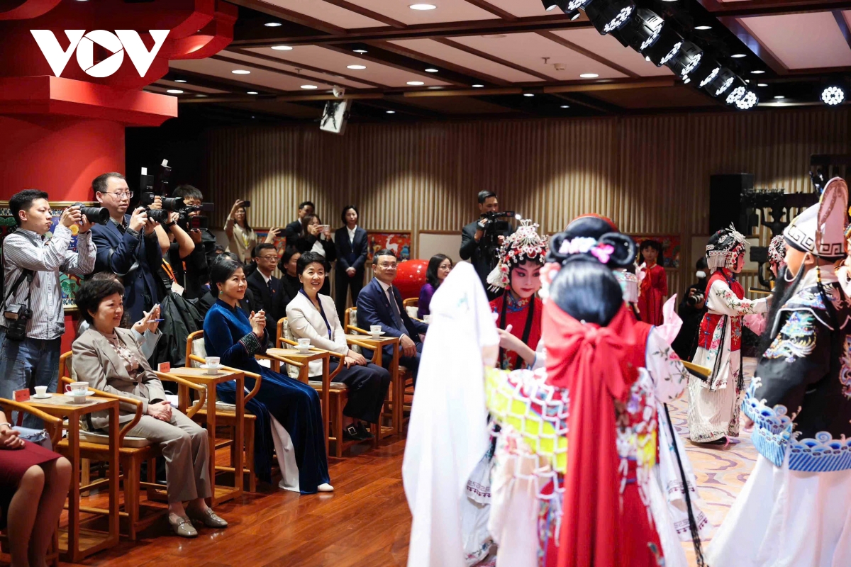 phu nhan ngo phuong ly tham trung tam tong khanh linh tai bac kinh, trung quoc hinh anh 6