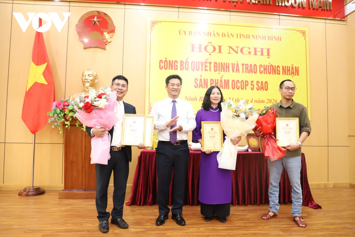 ninh binh co them 4 san pham ocop 5 sao quoc gia, nang tong so len 7 san pham hinh anh 1