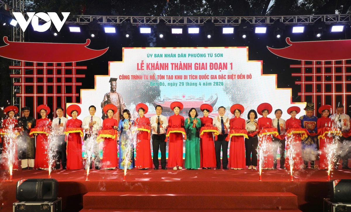 Khánh thành công trình tu bổ, tôn tạo Khu di tích quốc gia đặc biệt Đền Đô