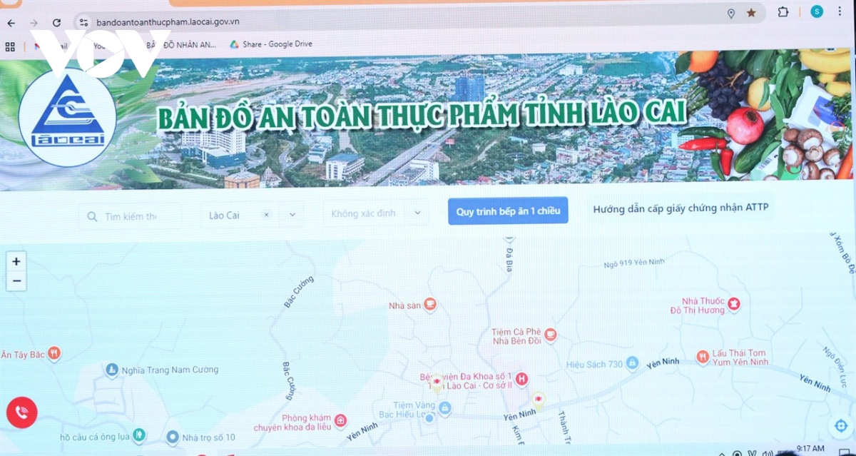 ra mat he thong ban do so an toan thuc pham tinh lao cai hinh anh 1