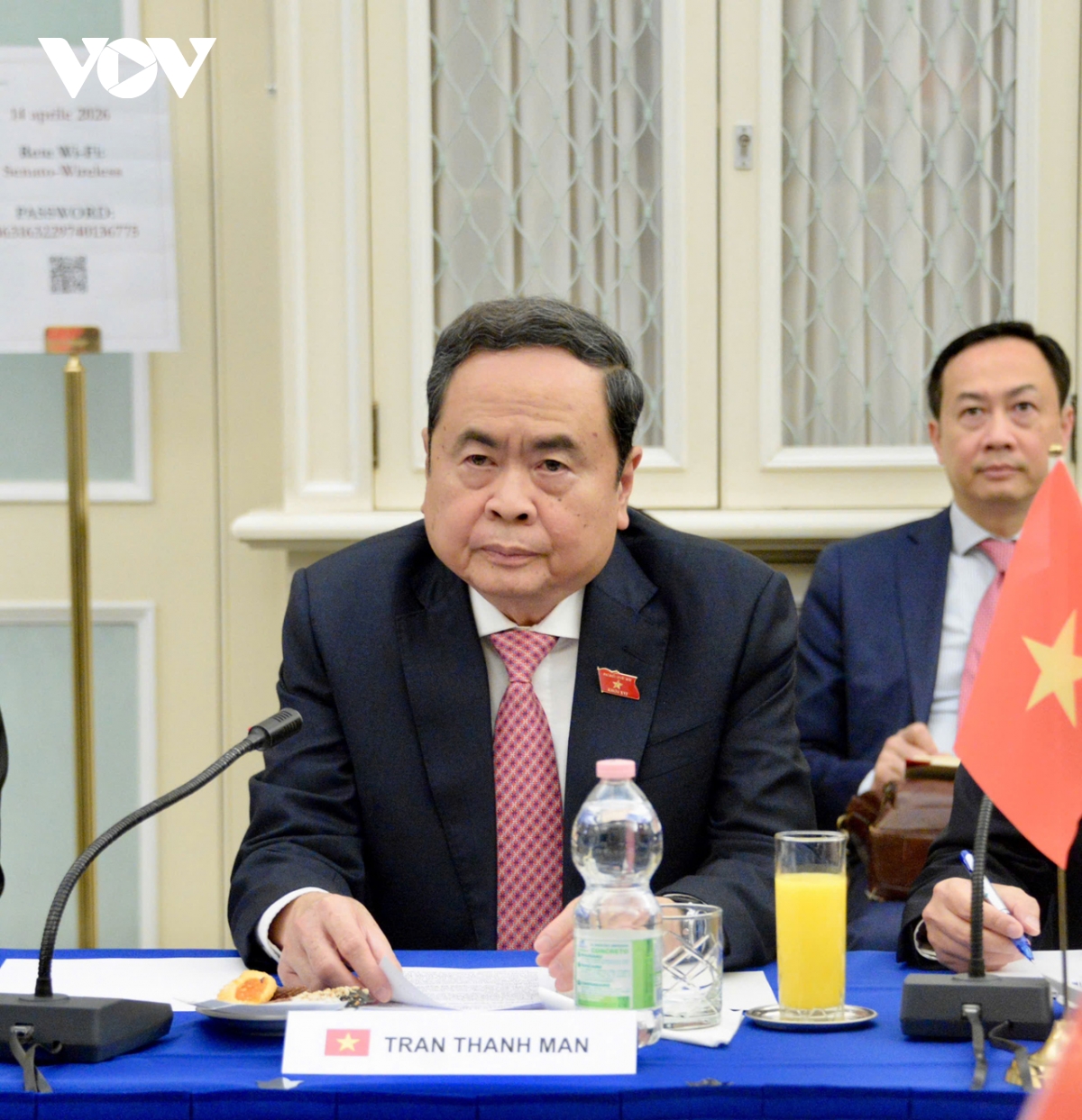 chu tich quoc hoi tran thanh man gap pho chu tich thuong vien italia hinh anh 1