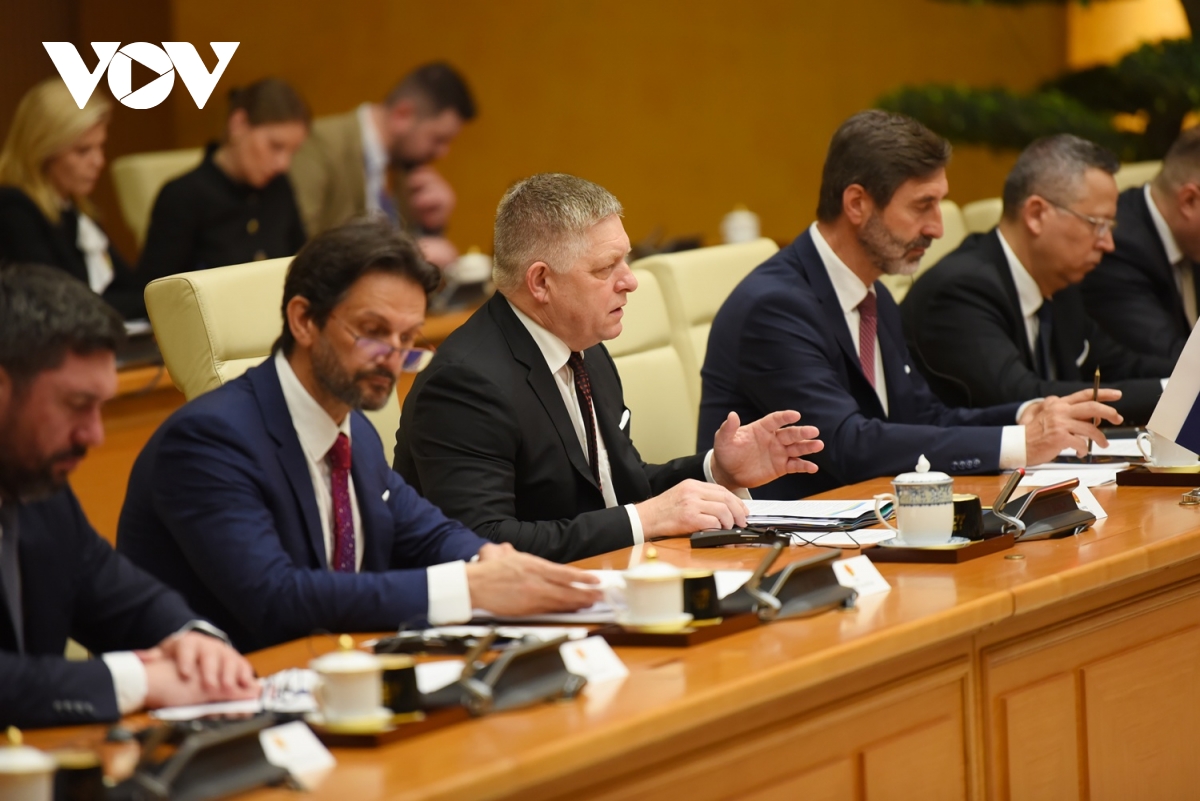 toan canh thu tuong le minh hung chu tri le don chinh thuc thu tuong slovakia hinh anh 8