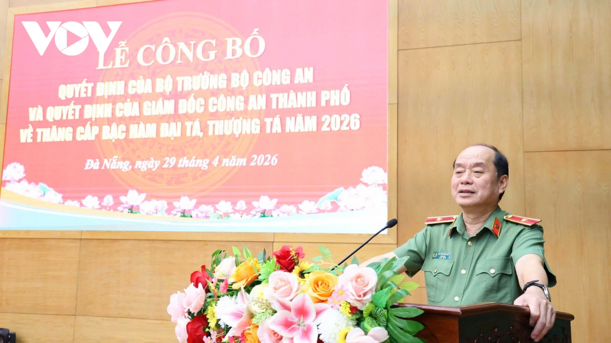 cong an tp Da nang cong bo thang cap ham cho 23 Dai ta va 89 thuong ta hinh anh 2