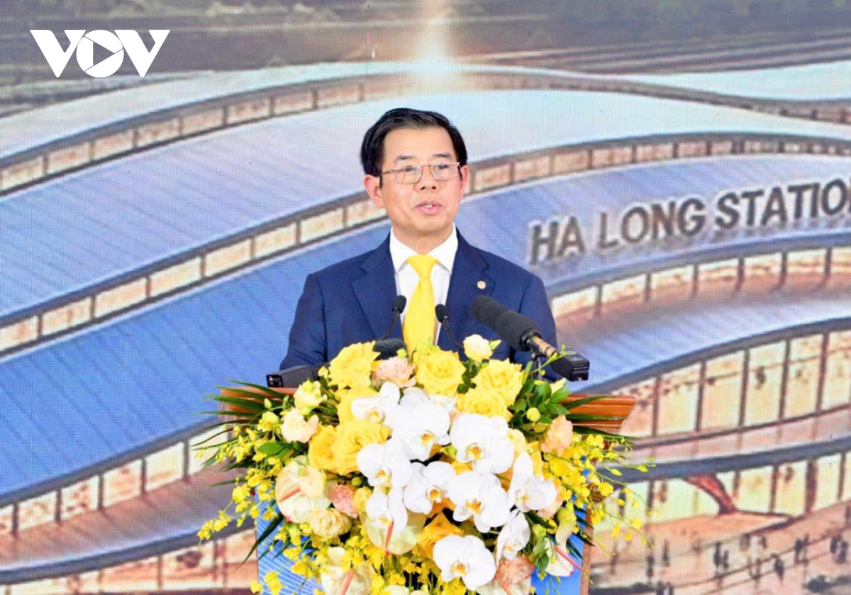 thu tuong le minh hung du le khoi cong duong sat toc do cao ha noi - quang ninh hinh anh 2