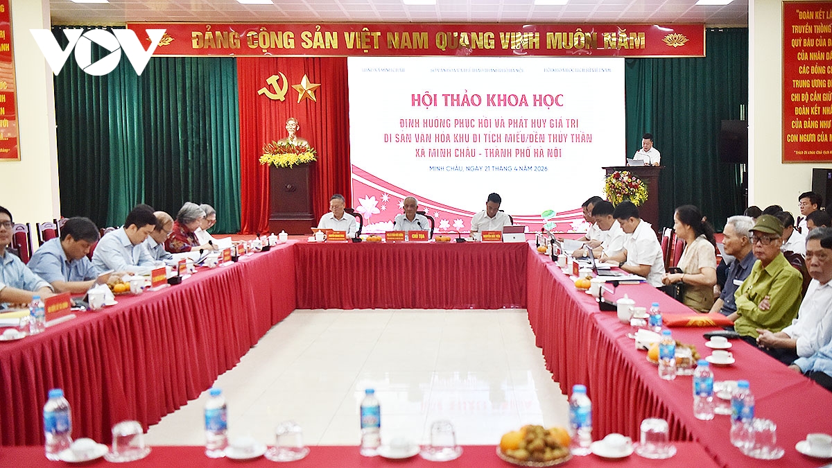 phuc hoi va phat huy gia tri di tich mieu - Den thuy than xa dao minh chau, ha noi hinh anh 7