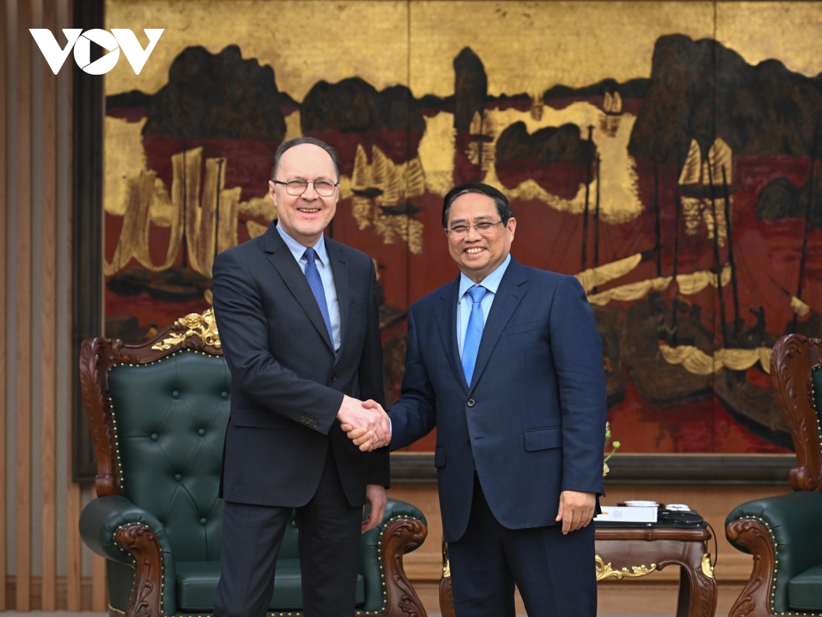 thu tuong chinh phu pham minh chinh tiep Dai su nga hinh anh 1