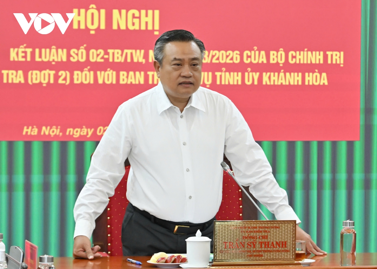 thong bao ket luan kiem tra, giam sat voi ban thuong vu tinh uy khanh hoa hinh anh 1